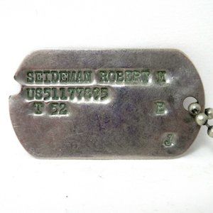 Genuine 1952 Korean War Dog Tag of Enlisted Draftee Jewish Soldier T 52 B J